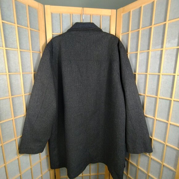 Lauren Ralph Lauren Lined Herringbone pattern Wool Blend Coat Size 46R - Picture 2 of 16